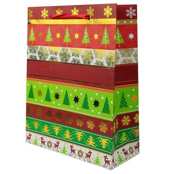 Grands sacs-cadeaux de Noël [12 Pack] 26x32x12cm Sac-cadeau de Noël 4