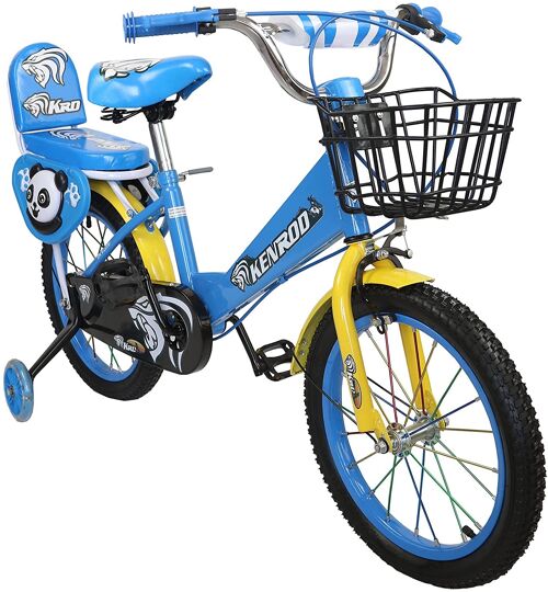 Airel Children's Bikes | Children's Bicycle 3 to 9 years old | Bicycle with Wheels and Basket | Bicycle with Wheels | Colour: Blue