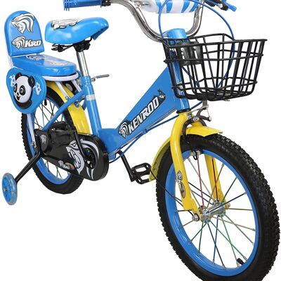 Vélos pour enfants Airel | Vélo pour enfants 3 à 9 ans | Vélo avec roues et panier | Vélo avec roues | Couleur bleue
