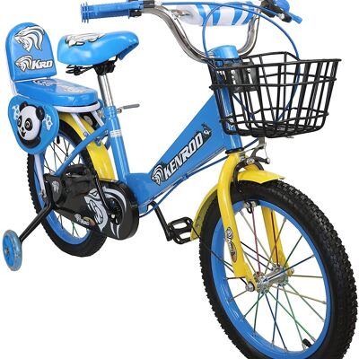 Airel Kinderfahrräder | Kinderfahrrad 3 bis 9 Jahre | Fahrrad mit Rädern und Korb | Fahrrad mit Rädern | Farbe blau