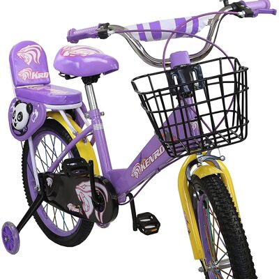 Airel Kinderfahrräder | Kinderfahrrad 3 bis 9 Jahre | Fahrrad mit Rädern und Korb | Fahrrad mit Rädern | Farbe lila