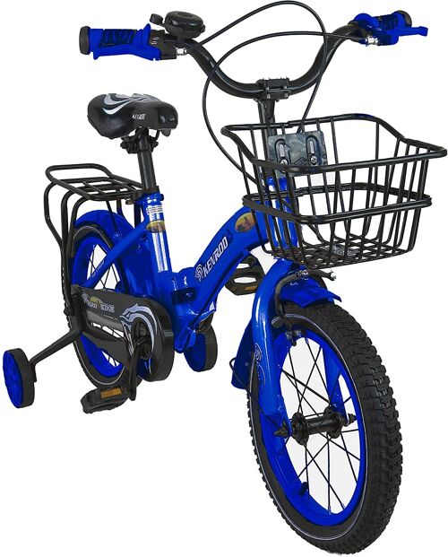 Airel Children's Bicycles | Children's Bicycle 4 to 9 years old | Bicycle with Wheels and Basket | Bicycle with Wheels | Colour: Blue