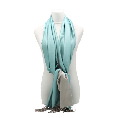 Lagoon blue silk stole