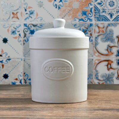 Coffee Canister Matte White