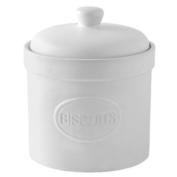 Biscuit Barrel Blanc Mat 4