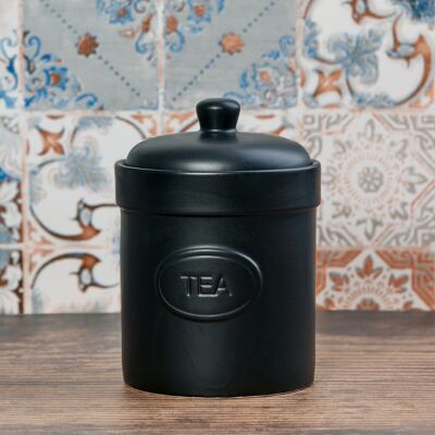 Tea Canister Matte Black