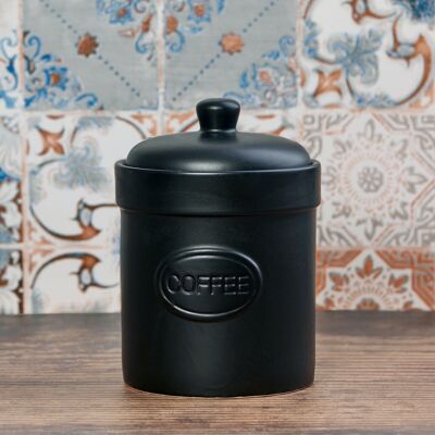 Coffee Canister Matte Black