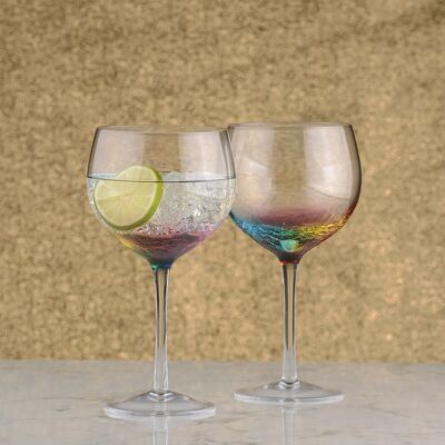 Set of 2 Neon Gin Glasses