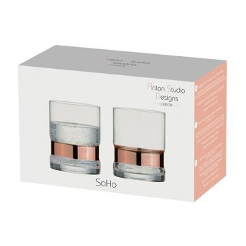 Set de 2 Gobelets SoHo DOF Bronze 8