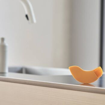 HAPPY BIRD orange - Spatule et pinceau de cuisine 2