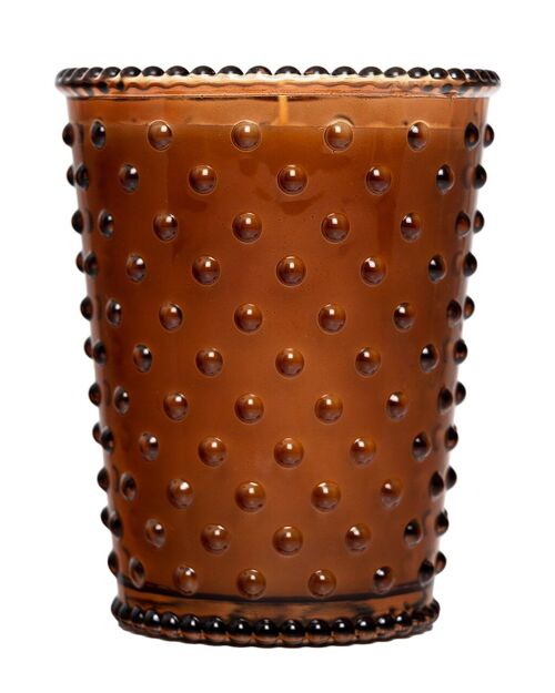 Simpatico Hobnail Glass Candle #69 Gingerbread