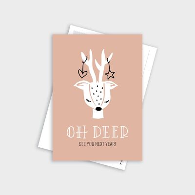 Oh Deer - Kerstkaart