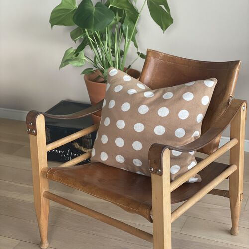 Astrid Pillow-cover Brown, dots,