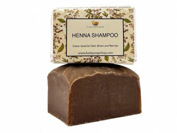 Barre de shampoing solide au henné pour barre de shampoing rouge/auburn/châtaigne, 30g/65g 1