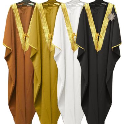 Bisht traditional Arabic men's cloak --- Black