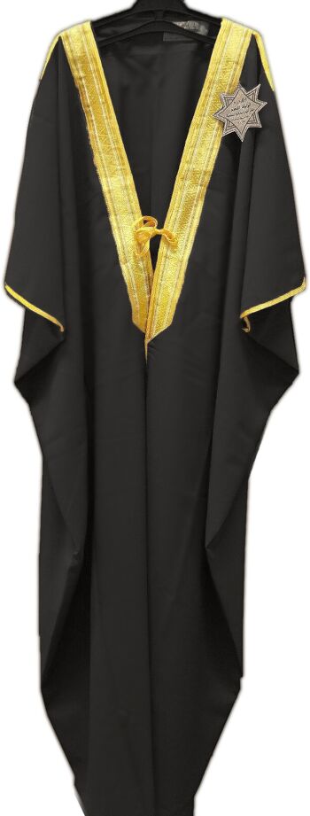 Manteau traditionnel arabe pour hommes Bisht --- Noir 2