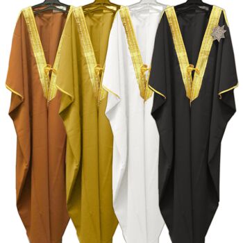 Manteau traditionnel arabe pour hommes Bisht --- Caramel 1