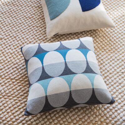 Housse de coussin Olivia bleu