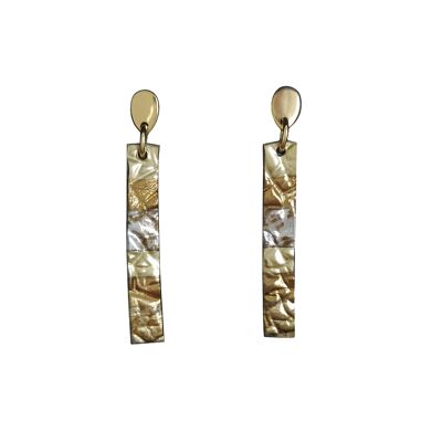 Boucles d'oreilles Luxe Longues Or Mix