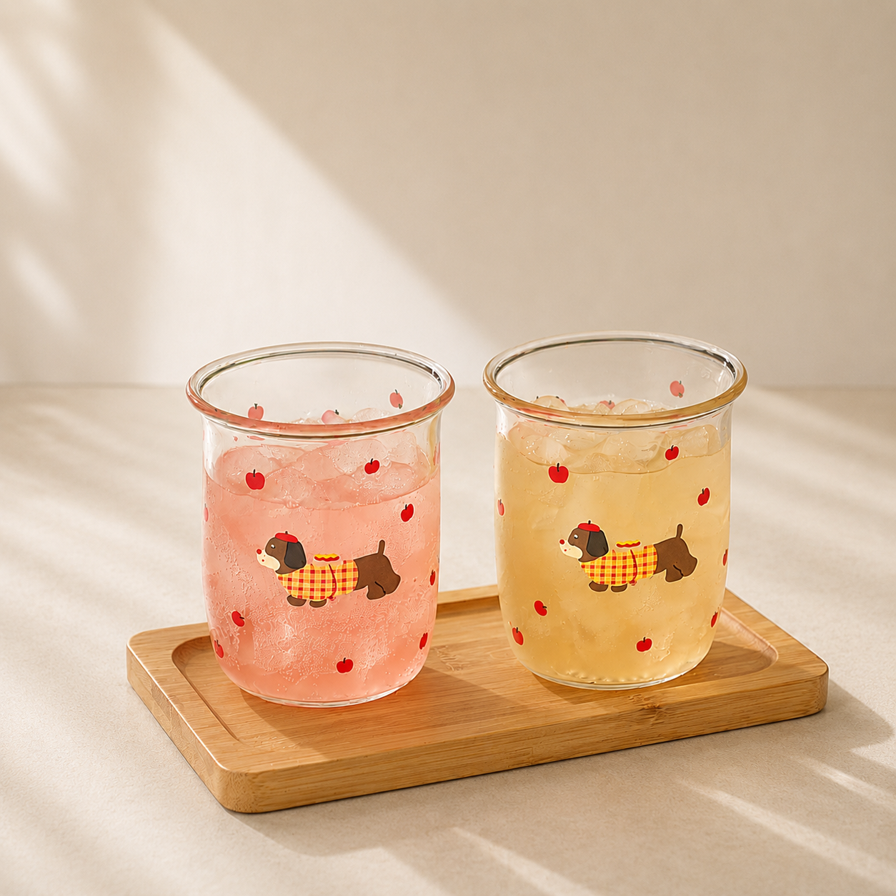 Cute Dachshund Glass Cup, Dog Coffee Mug for Milk & Juice