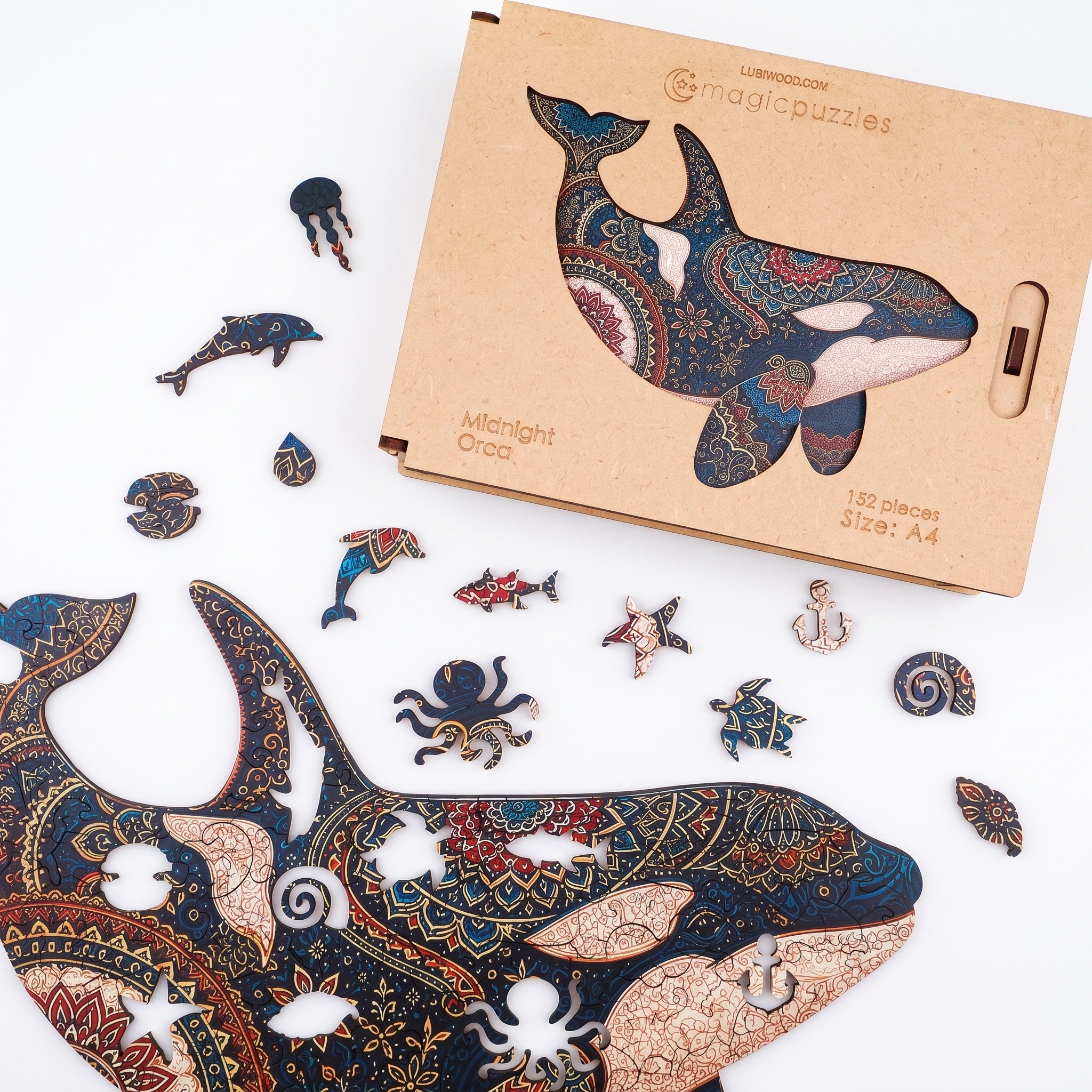 Coffret Premium Midnight Orca Puzzle A4