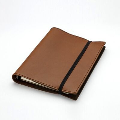 Notebook - leather organizer A5 - Camel