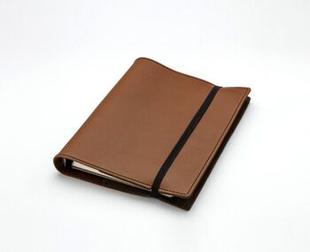 Carnet de note - organizer en cuir A6 - Camel 1