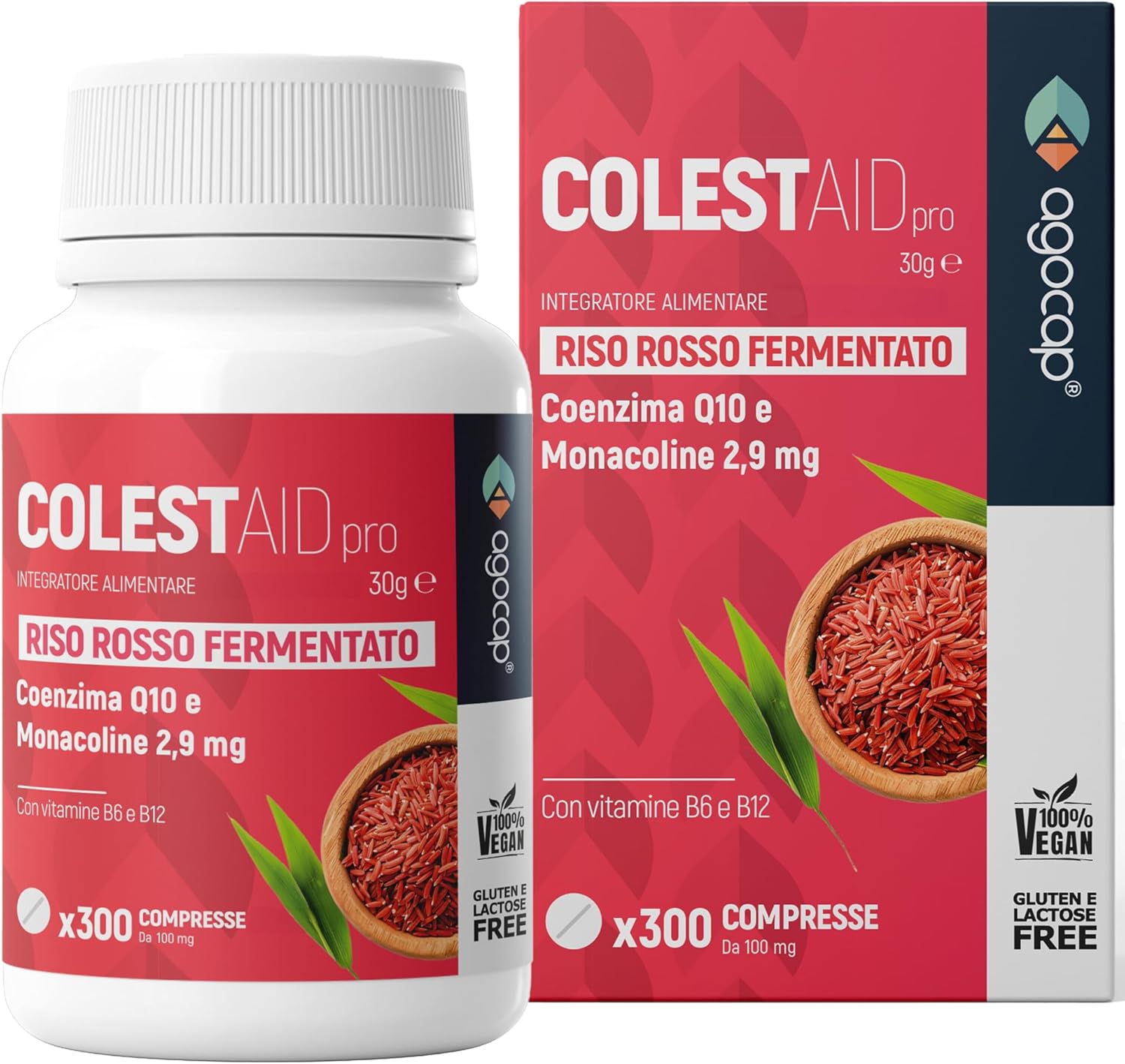 agocap - Cholesterol food supplement with fermented red rice COLESTAID PRO