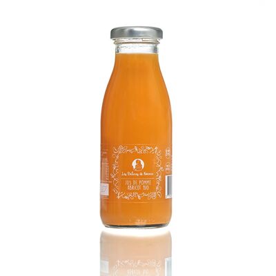 Jugo orgánico de manzana y albaricoque