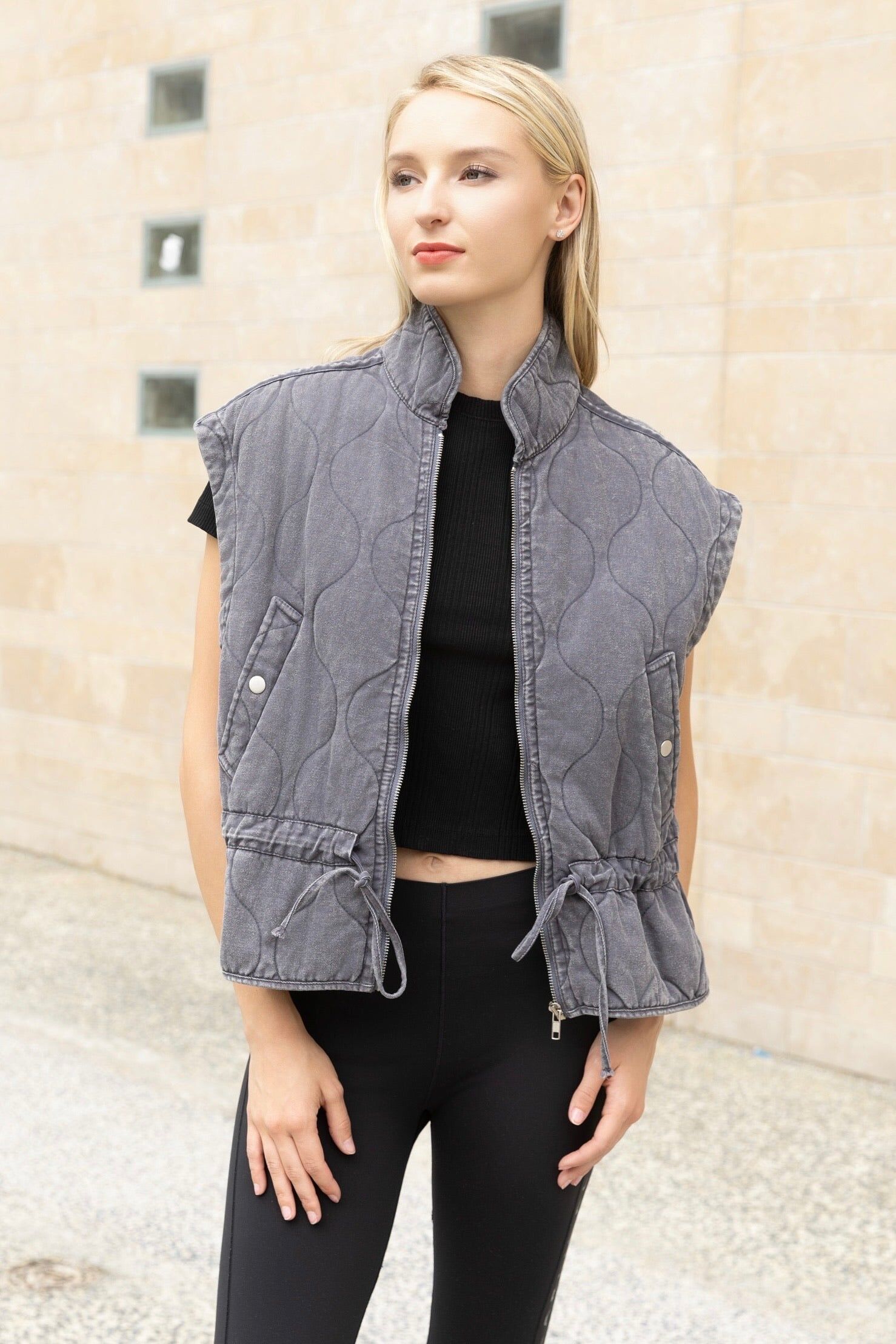 GILET MATELASSÉ JADE - XS