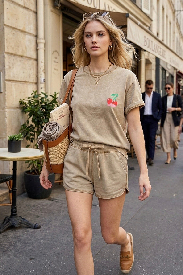 SHORT SWEAT COTON LOUNA - Lot S/M/L