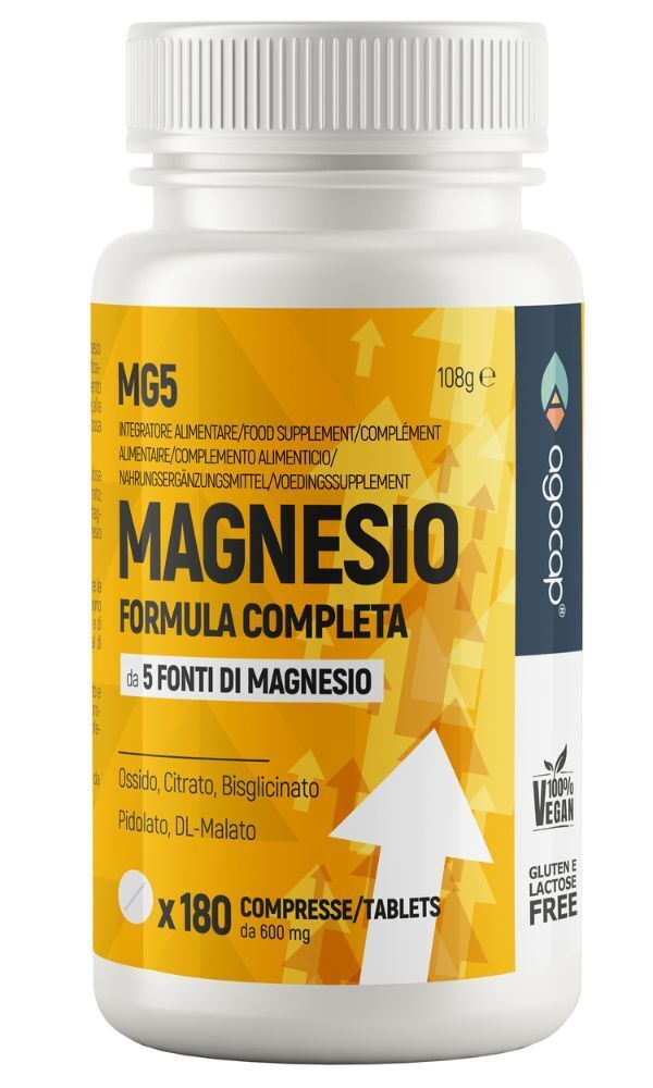 Magnésium issu de 5 sources avec bisglycinate – Complément alimentaire pour l'énergie et le bien-être musculaire