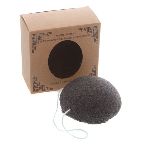 Konjac Bamboo Charcoal Facial Sponge