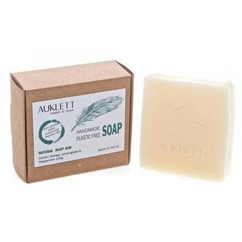 Barre de Savon Naturel pour les Mains - Citron, Orange, Citronnelle et Menthe Poivrée 100g 4