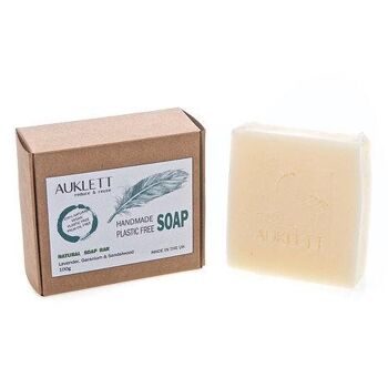 Savon Naturel pour les Mains - Lavande, Géranium & Santal 100g 2