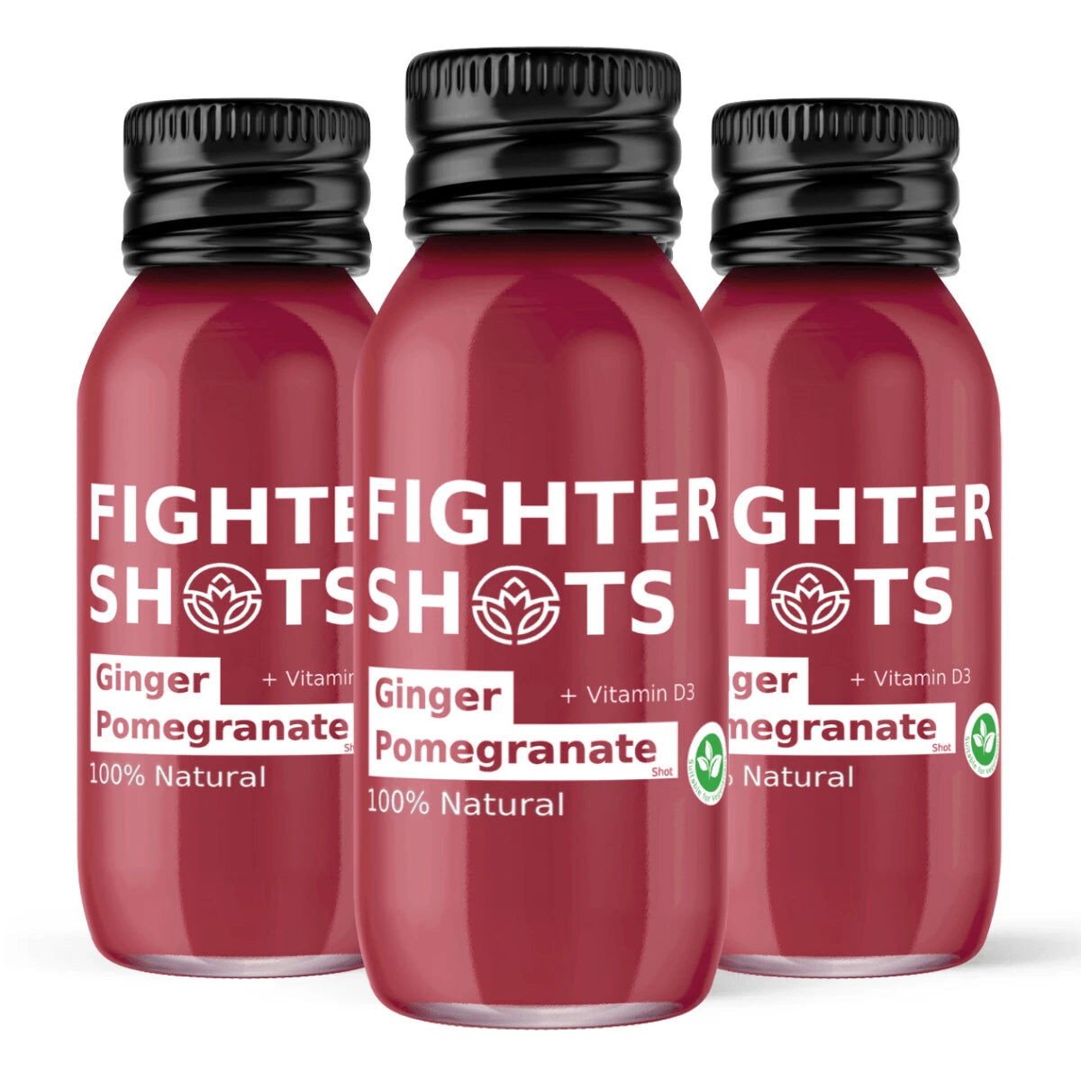 Fighter Shots - Ginger & Pomegranate Shot 60ml - Case of 12