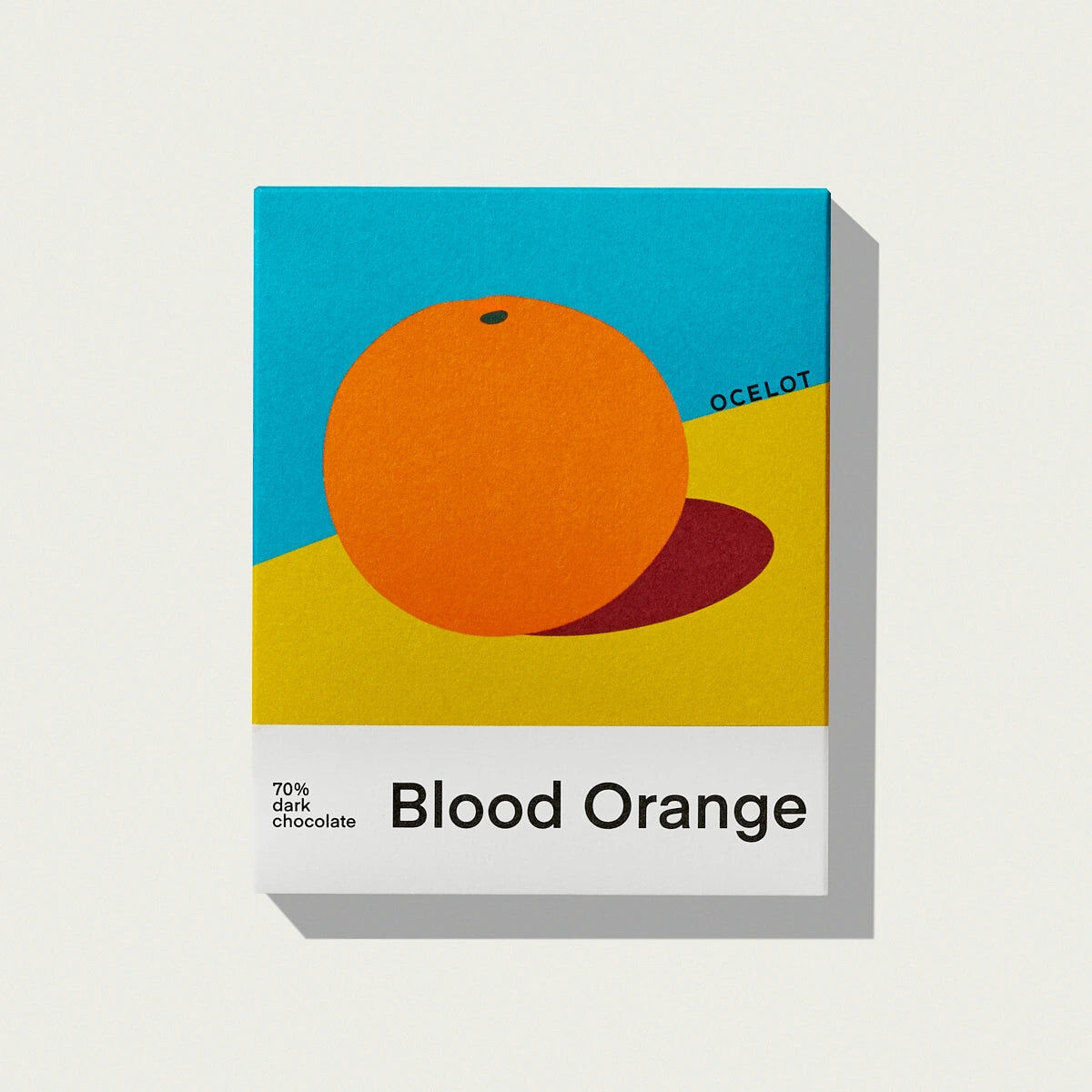 Ocelot Chocolate Blood Orange Dark Chocolate Bar 70g - Case of 12