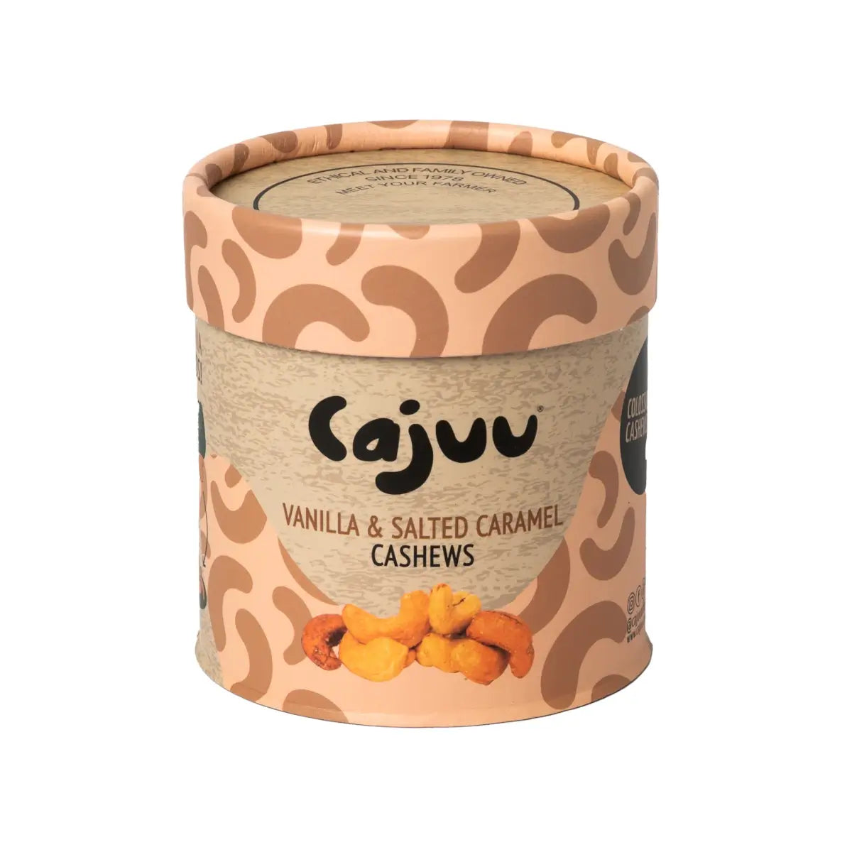 Cajuu Vanilla Salted Caramel Cashew Tube 100g - Case of 6