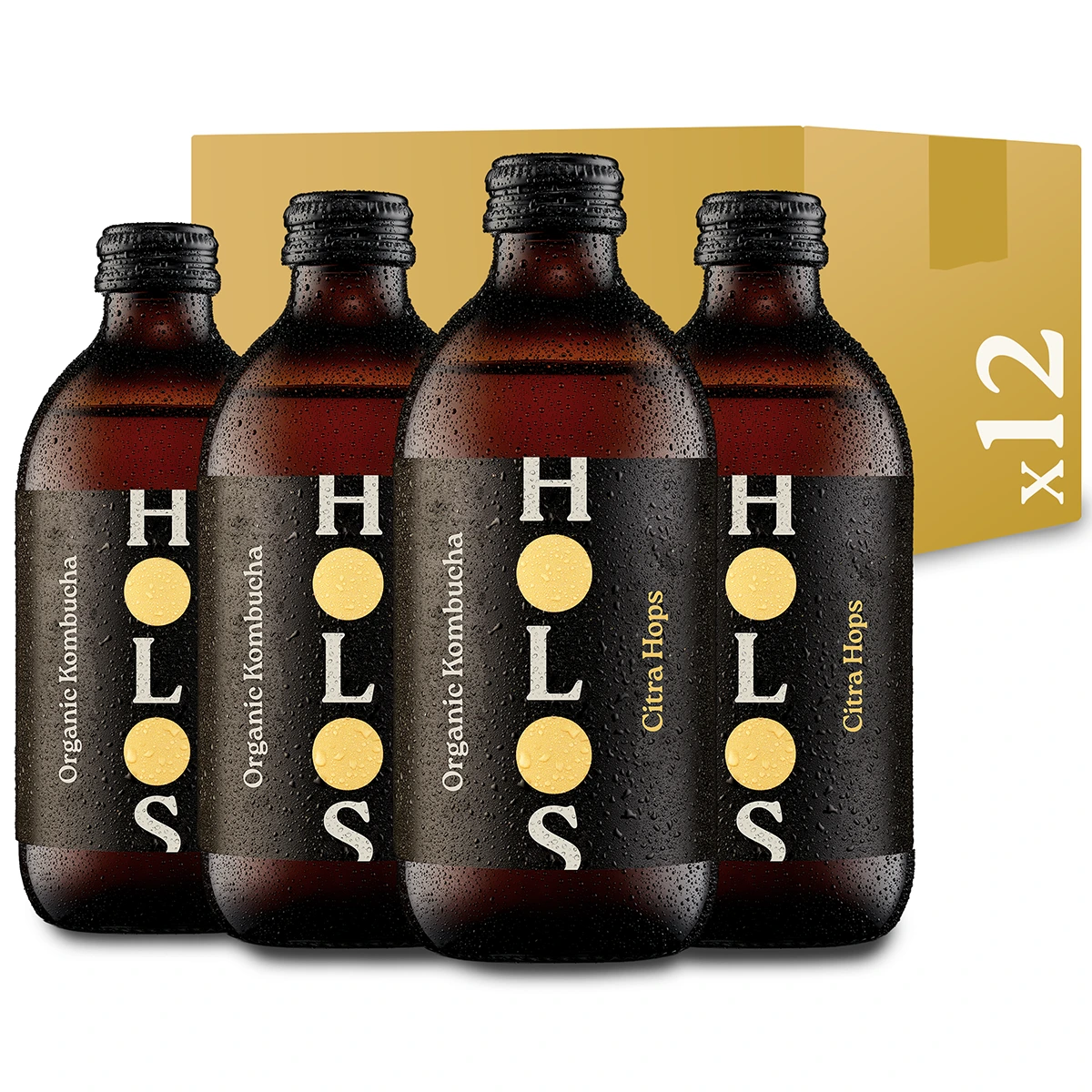 Holos Citra Hops Organic Kombucha 330ml - Case of 12