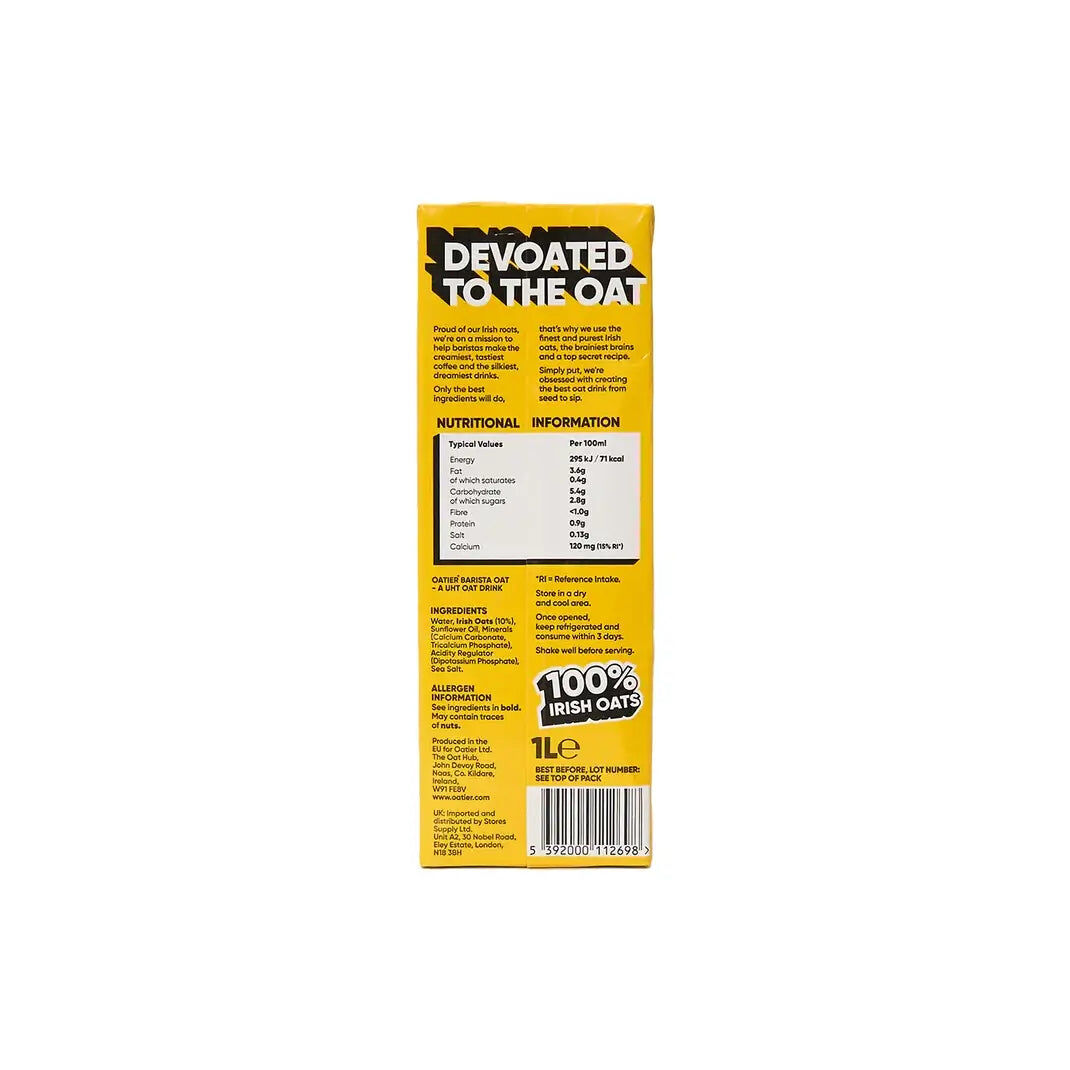 Oatier Barista Oat Milk 1L - Case of 6