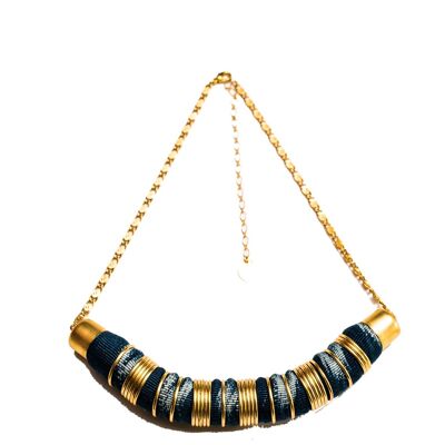 Collier Pachamama Maroc - indigo