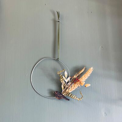 Petite couronne d'oiseau noir
