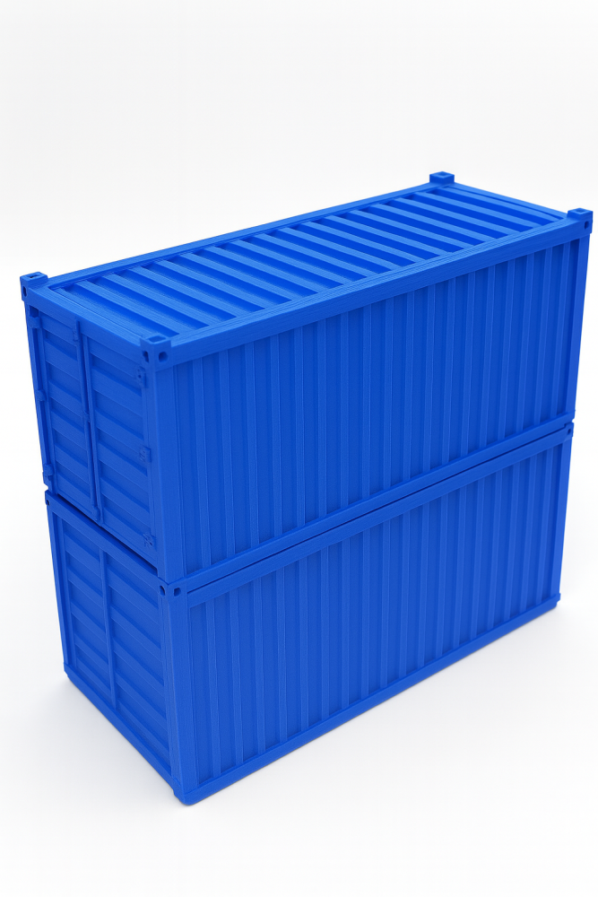 organiser - Dark blue shipping container