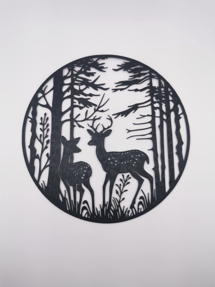 Wall Decor Decoration (Wall Art) – "Deer in the Forest"