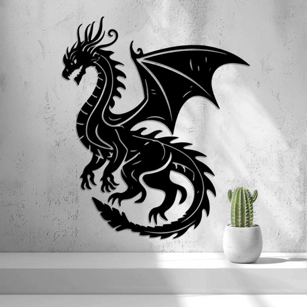 Wall Decoration (Wall Art) – "Mythological Dragon"