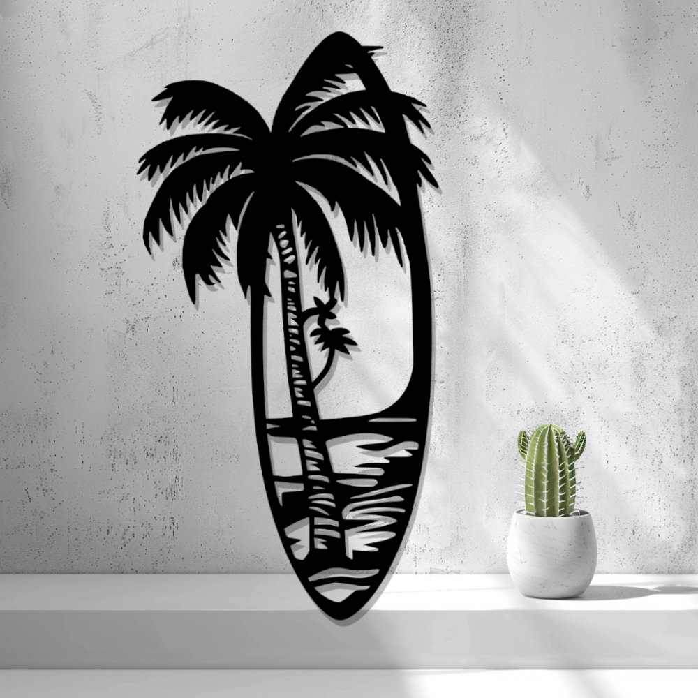Wall Decoration (Wall Art) – "Surfboard"