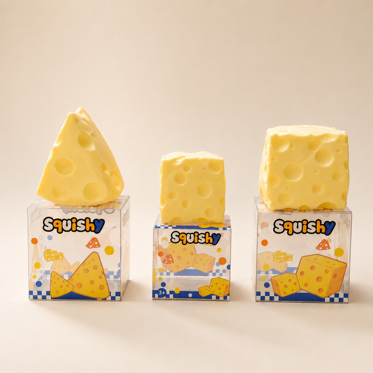 Cheese Squishy Toy, Slow Rising Stress Relief Fidget Squeeze