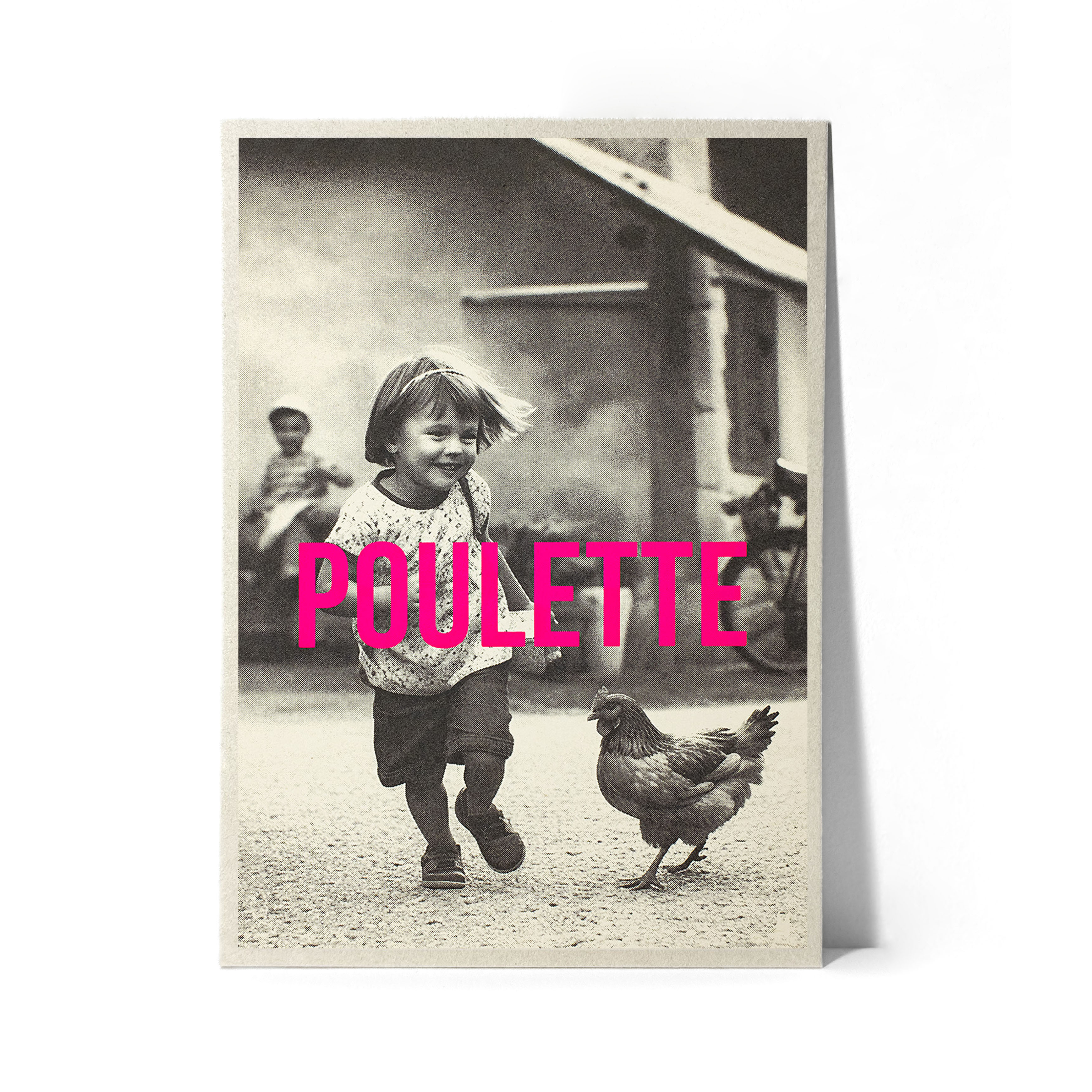 Carte sérigraphiée POULETTE