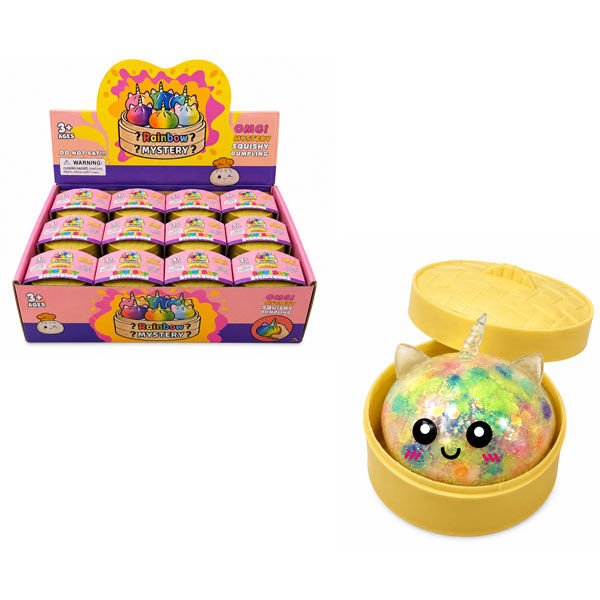 Dumpling misterioso de unicornio con purpurina, 5,5 cm