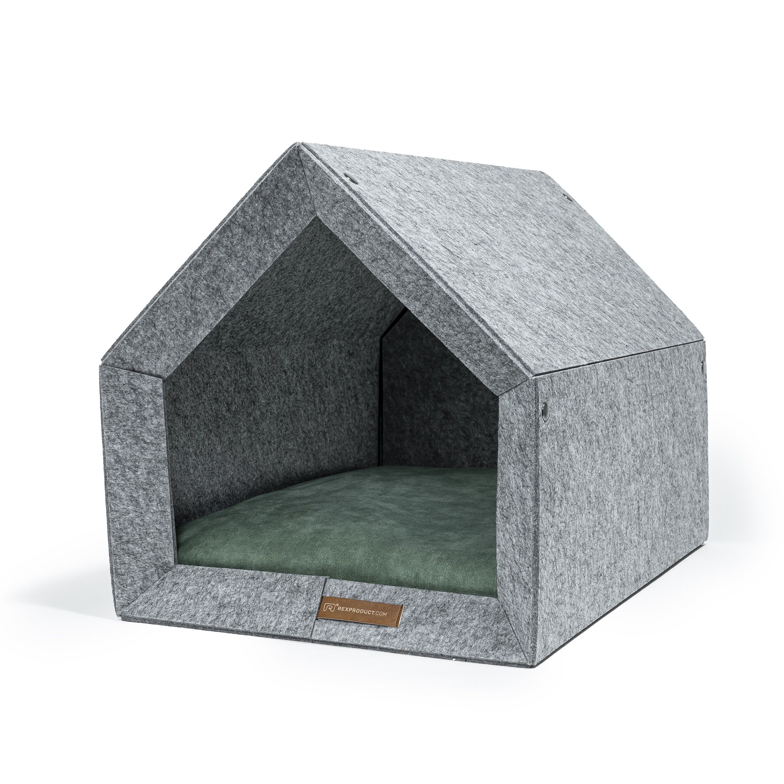 PETHome cuccia per cani Grigio chiaro/Verde chiaro S
